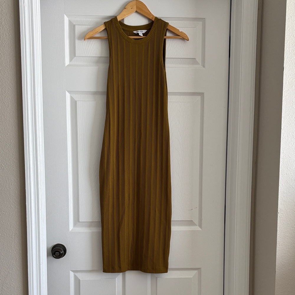 Sleeveless Olive Dress